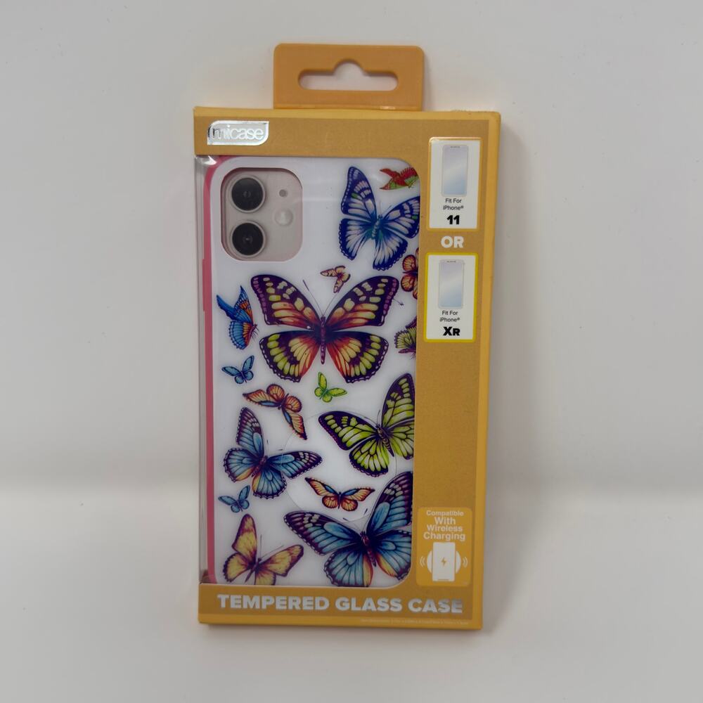 Micase iPhone 11/XR Butterfly white/multicolor Case